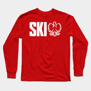 SKI Polish Last Name Ending in Ski Dyngus Day Long Sleeve T-Shirt